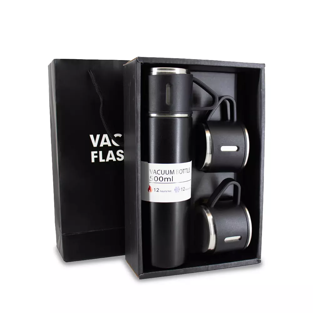 Produto - Kit Garrafa Térmica + 3 Xícaras